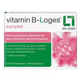 VITAMIN B-LOGES komplette filmovertrukne tabletter, 60 stk