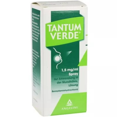 TANTUM VERDE 1,5 mg/ml spray til brug i mundhulen, 30 ml