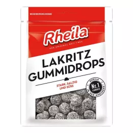 RHEILA Lakridsgummidråber med sukker, 90 g