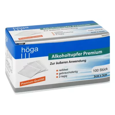 ALKOHOLTUPFER Premium 3x3 cm, 100 stk