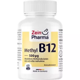 VITAMIN B12 500 μg Methylcobalamin sugetabletter, 60 kapsler