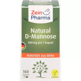 NATURAL D-Mannose 500 mg kapsler, 160 kapsler