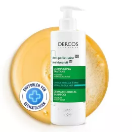 VICHY DERCOS Anti-skælshampoo til fedtet hovedbund, 390 ml
