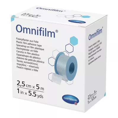 Omnifilm fikserende gipsfilm 2,5 cmx5 m, 1 stk