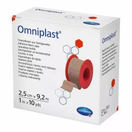 OMNIPLAST Fikseringsgips tekstil 2,5 cmx9,2 m, 1 stk