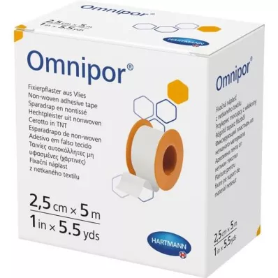 OMNIPOR Fikseringsgips 2,5 cmx5 m, 1 stk