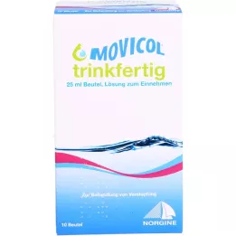 MOVICOL drikkeklar 25 ml pose til oral opløsning, 10 stk