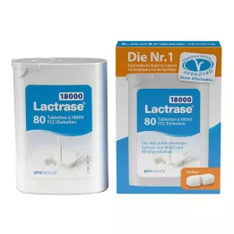 LACTRASE 18.000 FCC Tabletter i dispenser dobbeltpakke, 2X40 stk