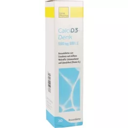 CALCI D3-Denk 1.000 mg/880 I.E. brusetabletter, 20 stk