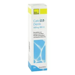 Calci D3-Denk 1000 mg / 880 IE brusetabletter, 20 stk