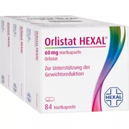 ORLISTAT HEXAL 60 mg hårde kapsler, 3X84 stk