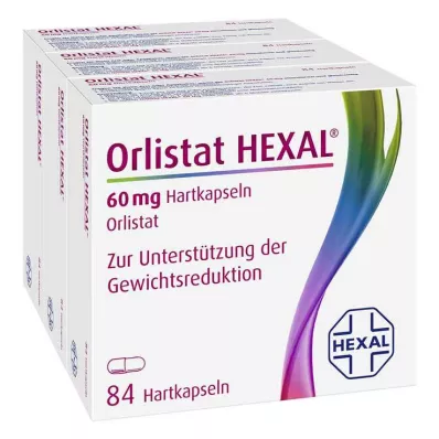 ORLISTAT HEXAL 60 mg hårde kapsler, 3X84 stk
