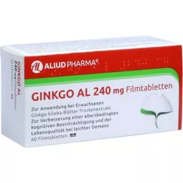 GINKGO AL 240 mg filmovertrukne tabletter, 60 stk