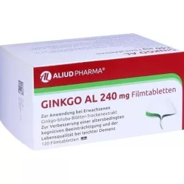 GINKGO AL 240 mg filmovertrukne tabletter, 120 stk