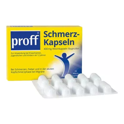 Proff smertekapsler 400 mg, 20 stk