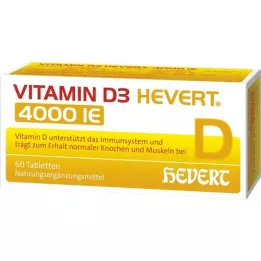 VITAMIN D3 HEVERT 4.000 I.U. tabletter, 60 stk