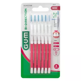 GUM Bi-Direction Interdentalb.1,2 mm pink, 6 stk