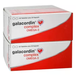 GALACORDIN komplekse omega-3-tabletter, 120 kapsler