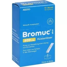 BROMUC akut 600 mg hostedæmpende plv. til oral brug, 10 stk