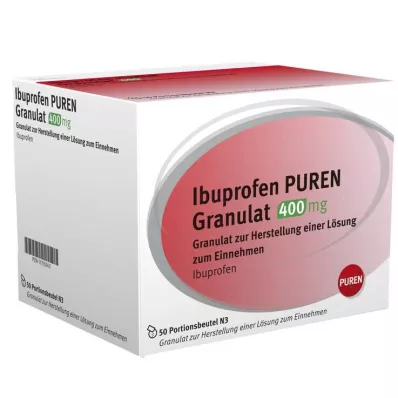 IBUPROFEN PUREN Granulat 400 mg til oral brug, 50 stk
