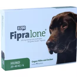FIPRALONE 268 mg opløsning til store hunde, 4 stk