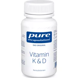 PURE ENCAPSULATIONS K-vitamin &amp; D-kapsler, 60 kapsler