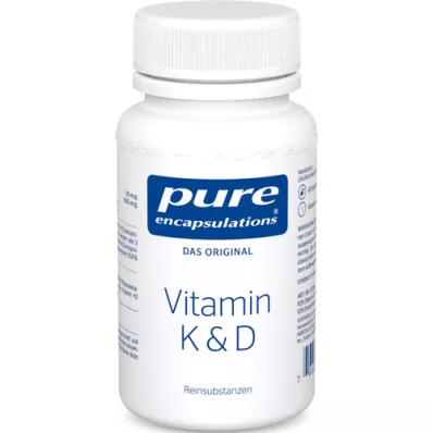 PURE ENCAPSULATIONS K-vitamin &amp; D-kapsler, 60 kapsler