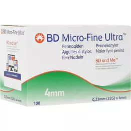 BD MICRO-FINE ULTRA Pennåle 0,23x4 mm, 100 stk
