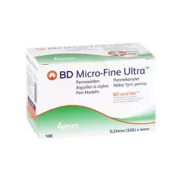 BD Micro-Fine Ultra Pen nåle 0,23x4 mm, 100 stk