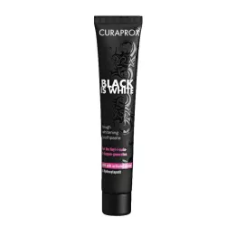 CURAPROX black is white trækul tandpasta, 90 ml