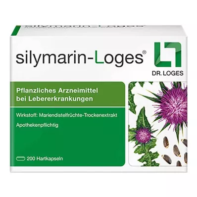Silymarin-Loges hårde kapsler, 200 stk