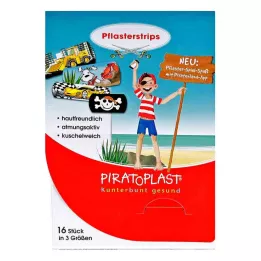PIRATOPLAST Drenge gipslister 3 størrelser, 16 stk