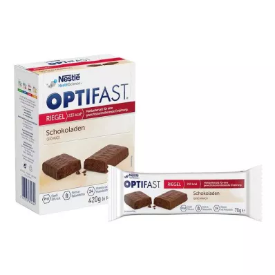 Optifast chokoladebarer, 6X70 g