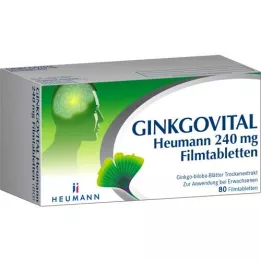 GINKGOVITAL Heumann 240 mg filmovertrukne tabletter, 80 stk