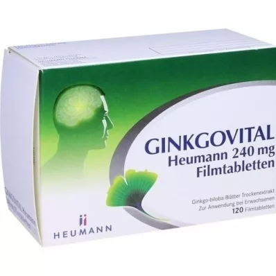 GINKGOVITAL Heumann 240 mg filmovertrukne tabletter, 120 stk