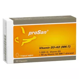 PROSAN D3+K2-vitamin MK-7 kapsler, 30 stk