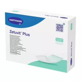 ZETUVIT Plus ekstra stærkt absorberende kompres sterilt 15x20 cm, 10 stk