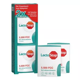 LACTOSTOP 5.500 FCC Tabletter klikdispenser Dop.Pa., 2X120 stk