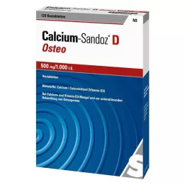 CALCIUM SANDOZ D Osteo 500 mg/1.000 I.E. tyggetabletter, 120 stk