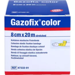 GAZOFIX farvefikseringsbandage kohæsiv 8 cmx20 m gul, 1 stk