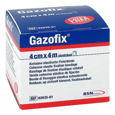 GAZOFIX Fikseringsbandage kohæsiv 4 cmx4 m, 1 stk