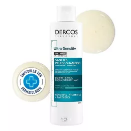 VICHY DERCOS Ultra-sensitiv shampoo til fedtet hovedbund, 200 ml