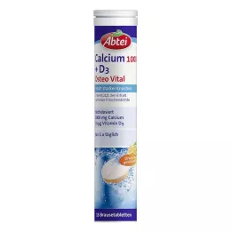ABTEI Calcium 1000+D3 Osteo Vital brusetabletter, 15 stk