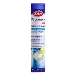 ABTEI Magnesium 400 Plus Vitamin C+E brusetabletter, 15 stk