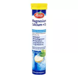 ABTEI Magnesium Calcium+D3 brusetabletter, 15 kapsler