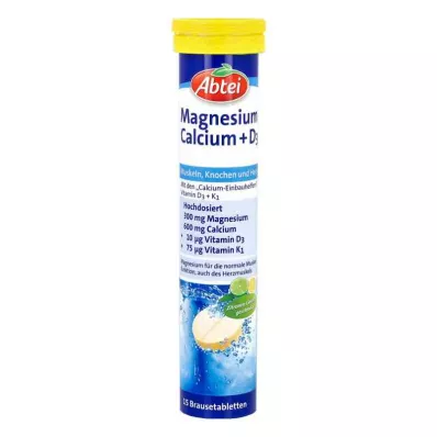 Abtei Magnesium Calcium+d3 brusetabletter (15 stk.)