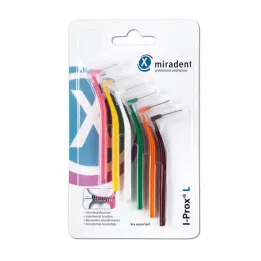 MIRADENT Interdentalbørste I-Prox L assorteret, 6 stk