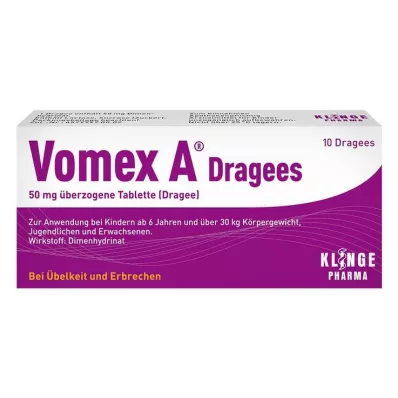 Vomex A® dragéer 50 mg, 10 stk