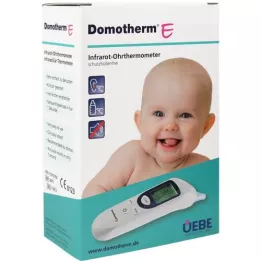 DOMOTHERM E Infrarødt øretermometer beskyttelseshylster gratis, 1 stk