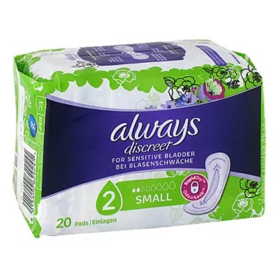 ALWAYS diskret inkontinens enkelt lille, 20 stk
